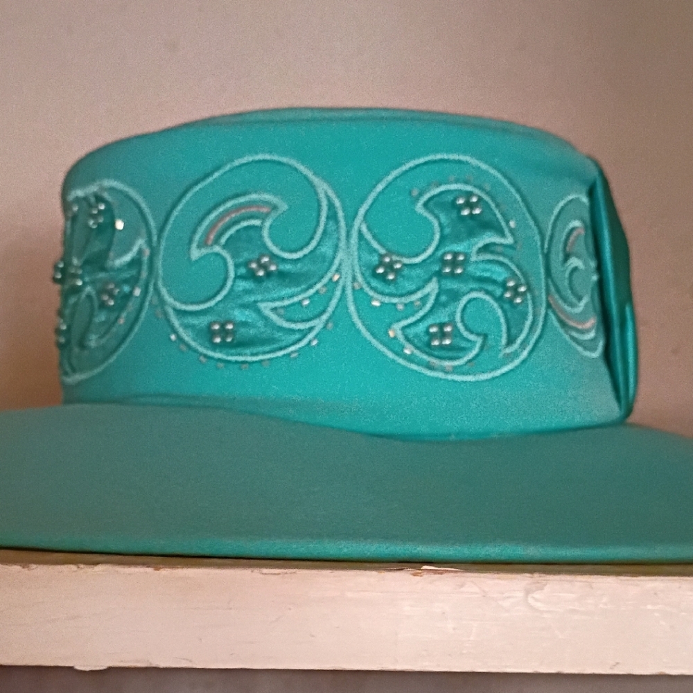 Nice Teal Sunday Hat
